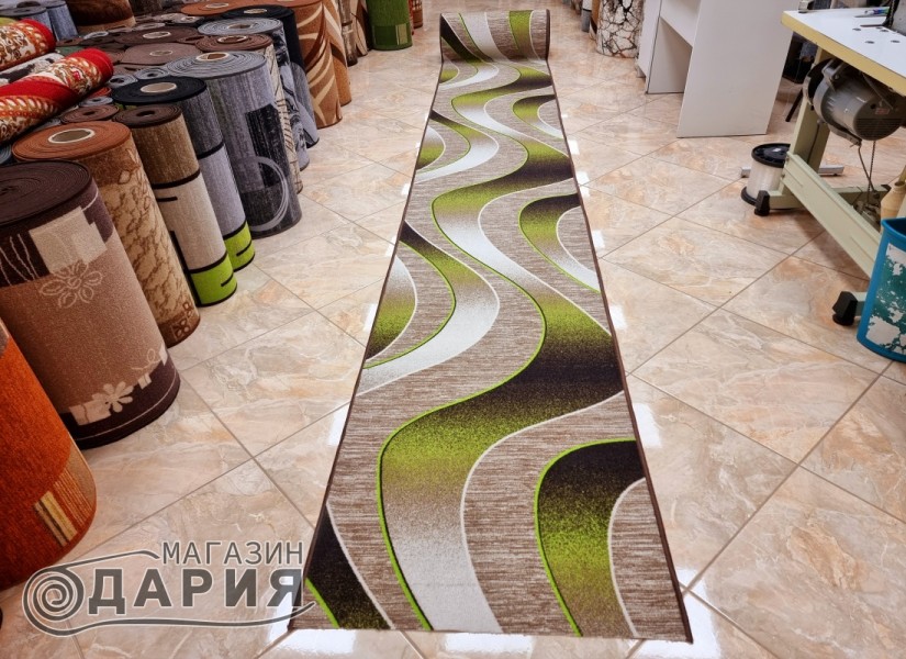 Мокетена пътека ERIKA 8012 beige/green